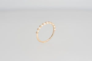 Stackable Diamond Band: 14K Rose Gold