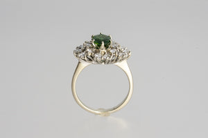 Grassy Green Tourmaline Ring