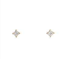 Load image into Gallery viewer, 0.20 Carat Princess Cut Diamond Studs
