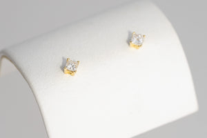 0.20 Carat Princess Cut Diamond Studs