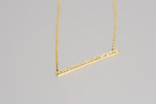 Load image into Gallery viewer, Diamond Encrusted Bar Necklace
