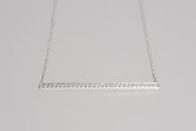 Load image into Gallery viewer, Diamond Bar Necklace in White Gold
