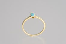 Load image into Gallery viewer, Petite Blue Opal Ring
