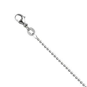 Bead Chain in 18 kt White Gold