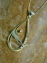 Load image into Gallery viewer, Two-Tone Gold Sphene Pendant
