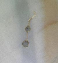 Load image into Gallery viewer, Diamond slice dangle earrings
