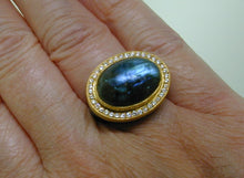 Load image into Gallery viewer, Labradorite and diamond ring
