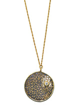 Load image into Gallery viewer, Contrast Medallion Necklace
