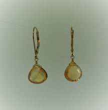 Load image into Gallery viewer, Citrine briolette earrings
