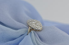 Load image into Gallery viewer, Vintage Diamond Ring With Scalloped Edges
