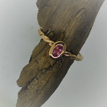 Load image into Gallery viewer, Pink tourmaline stackable ring
