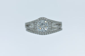 Natalie K semi-mount engagement ring, 14KW: Engagement ring