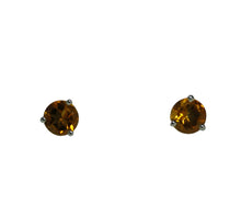 Load image into Gallery viewer, Citrine stud earrings
