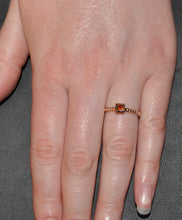 Load image into Gallery viewer, Fire citrine stackable ring
