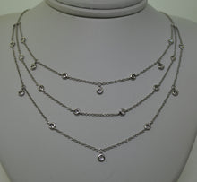 Load image into Gallery viewer, Three layers of 20 diamonds necklace
