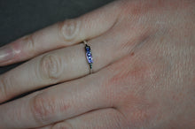 Load image into Gallery viewer, Blue Sapphire Bar Ring

