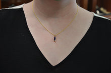 Load image into Gallery viewer, Elongated Amethyst Pendant
