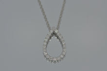 Load image into Gallery viewer, Pear Shaped Multi-diamond Pendant
