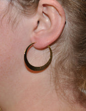 Load image into Gallery viewer, 38 mm EcoGold Eclipse Earrings
