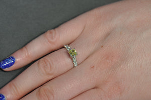 Yummy Fancy Yellow Engagement Ring