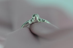 Diamond Promise Ring in 14KW gold