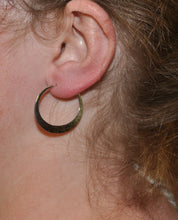 Load image into Gallery viewer, 38 mm Eclipse Hoop Earrings
