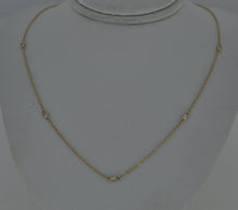Load image into Gallery viewer, 5 Diamond Station Necklace
