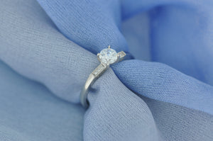 18 Diamond Semi Mount Engagement Ring