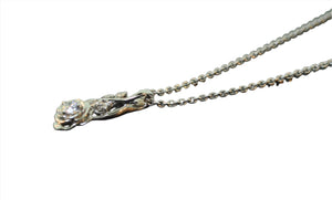 Inverted Open Rose Pendant