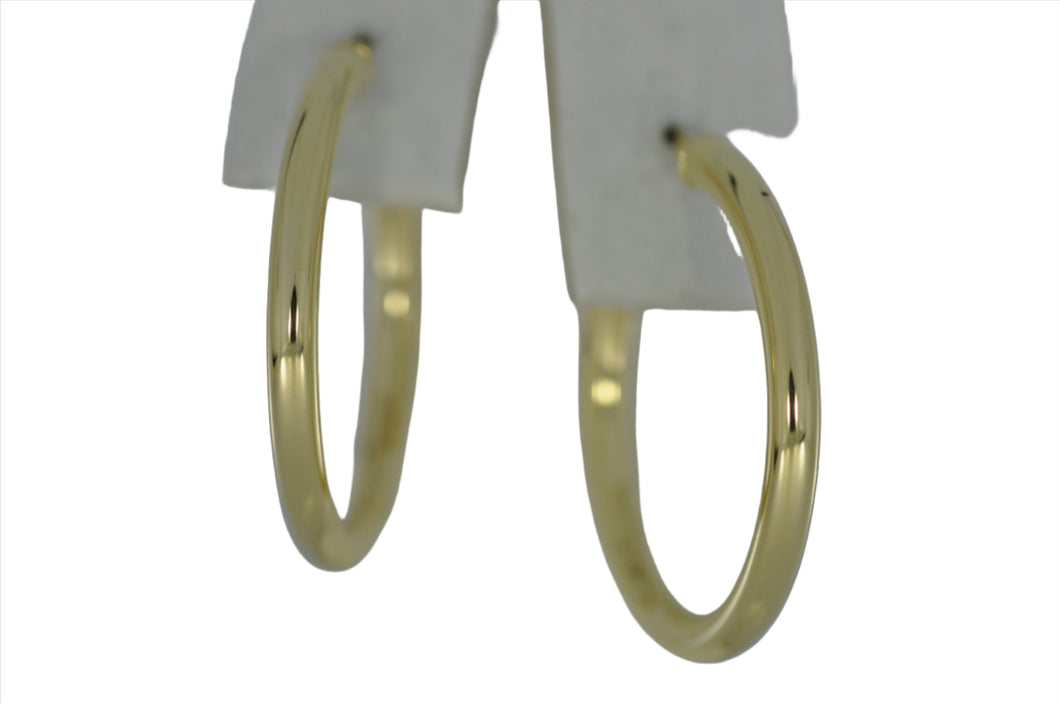30 mm Yellow Gold Hoops