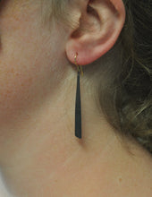 Load image into Gallery viewer, Long Waterfall in Oxidized EcoSilver Earrings
