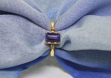 Load image into Gallery viewer, Emerald cut tanzanite ring

