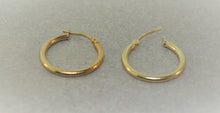 Load image into Gallery viewer, 20 mm Yellow Gold Hoop Earrings

