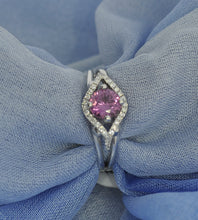 Load image into Gallery viewer, Fun Side Profile Rhodolite Ring
