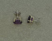 Load image into Gallery viewer, Oval Grape Garnet Studs
