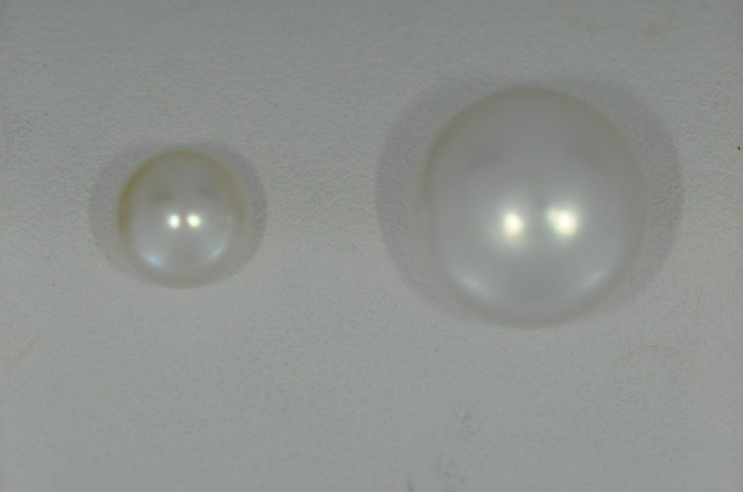 Two For One White Pearl Studs