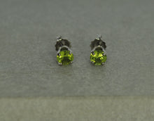 Load image into Gallery viewer, 5 mm Peridot Stud Earrings
