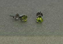 Load image into Gallery viewer, 5 mm Peridot Stud Earrings
