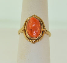 Load image into Gallery viewer, Pink cameo ring
