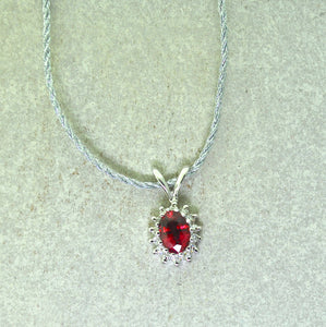 Red corundum pendant