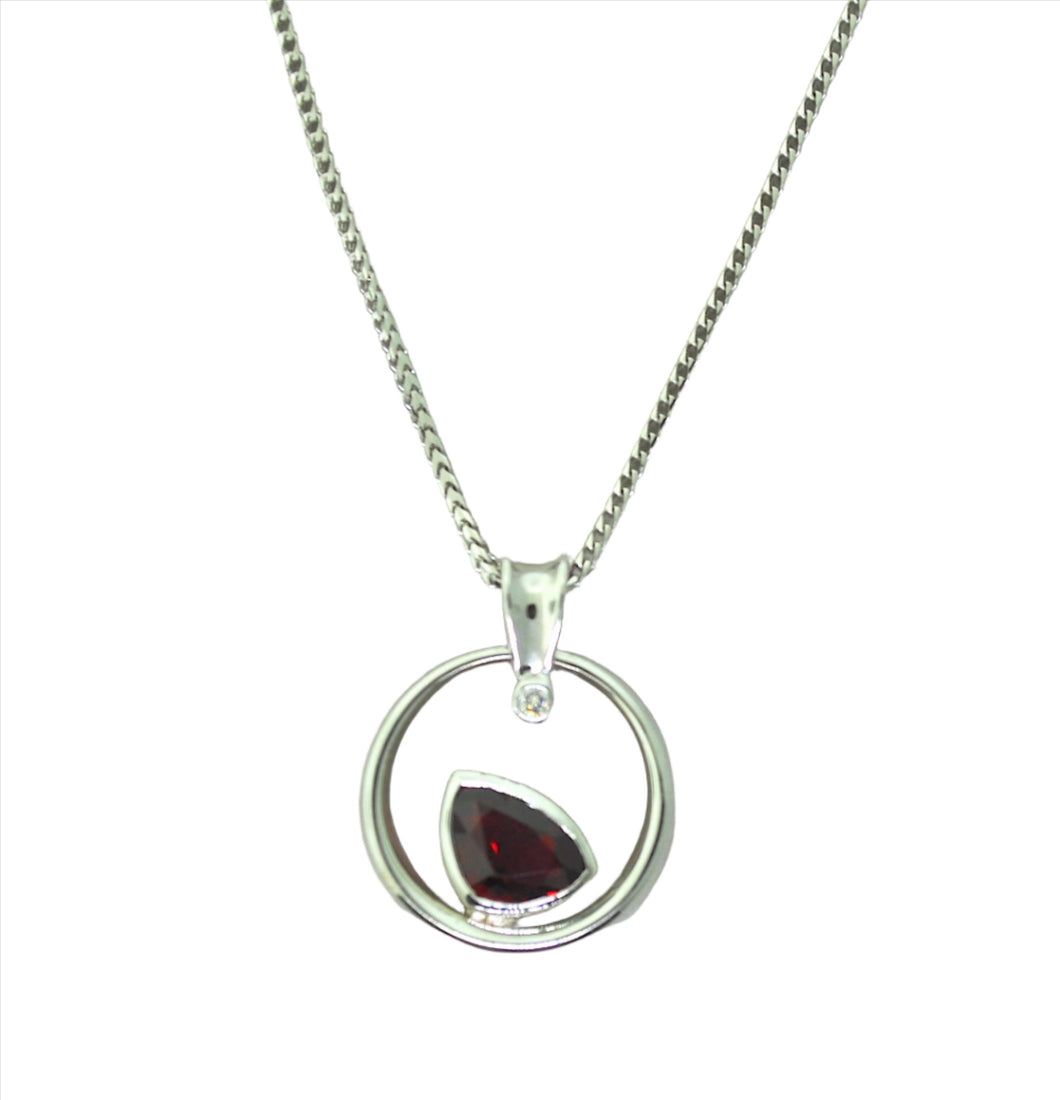 1.2 carat red spinel pendant