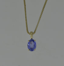 Load image into Gallery viewer, Oval Tanzanite Pendant
