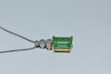 Load image into Gallery viewer, Emerald and Diamond Pendant
