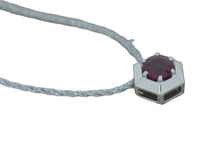 Load image into Gallery viewer, Ruby Hexagon Pendant
