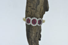 Load image into Gallery viewer, A Spark Creations Three Stone Ruby Ring
