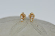 Load image into Gallery viewer, Short Diamond Stick Earrings
