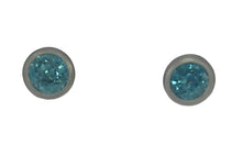 Load image into Gallery viewer, Blue Zircon Studs
