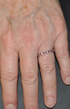 Load image into Gallery viewer, Princess Cut Diamond and Ruby Band
