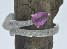 Load image into Gallery viewer, Pink Sapphire &quot;Snake&quot; Ring
