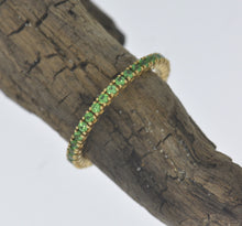 Load image into Gallery viewer, Tsavorite Garnet Eternity Band
